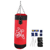 Empty Boxing Sand Bag Set with Gloves Wrist Guard