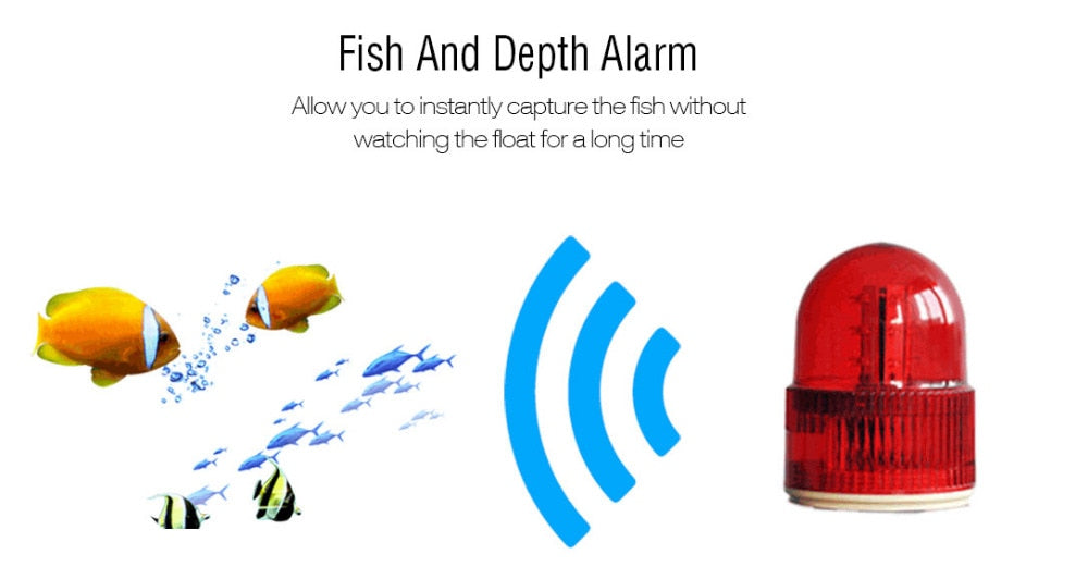 Depth Fish Finder with 100 M Wireless Sonar Sensor Echo Sounder