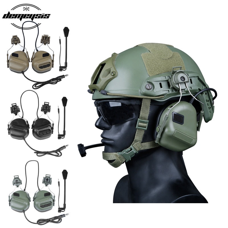 Army Tactical Hunting Shooting Headsets Military Helmet Headphone