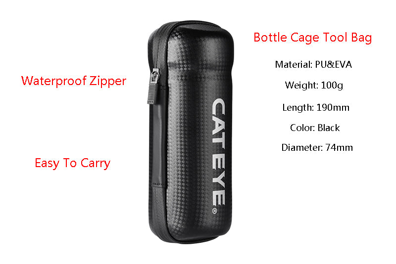 Cycling Tool Capsule Boxes Rainproof Bottle Cage (not include tools)