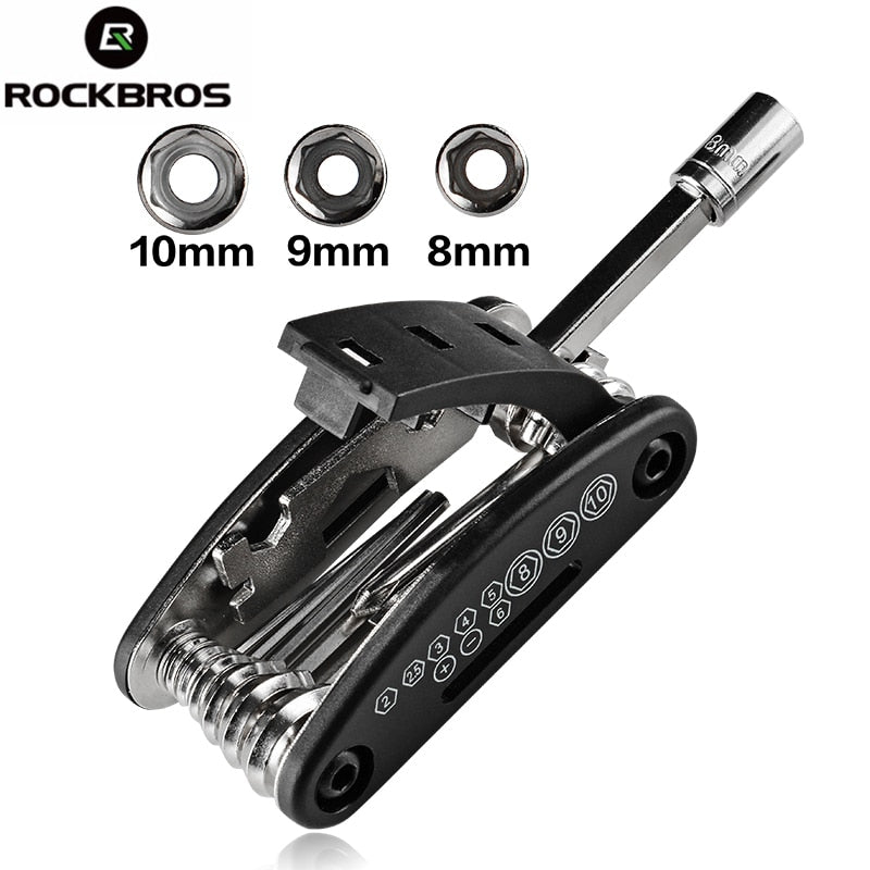 ROCKBROS 16 in 1 Multi function Bicycle Repair Tools Kit