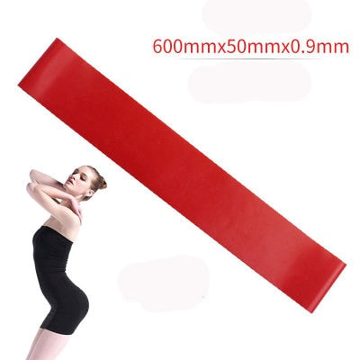 Yoga Resistance Rubber Band Equipment 0.35mm-1.1mm Pilates