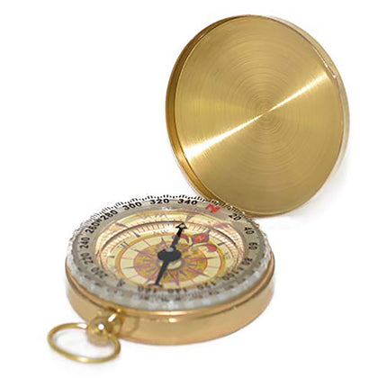 Portable Pocket watch compass multi-function metal measuring ruler tool