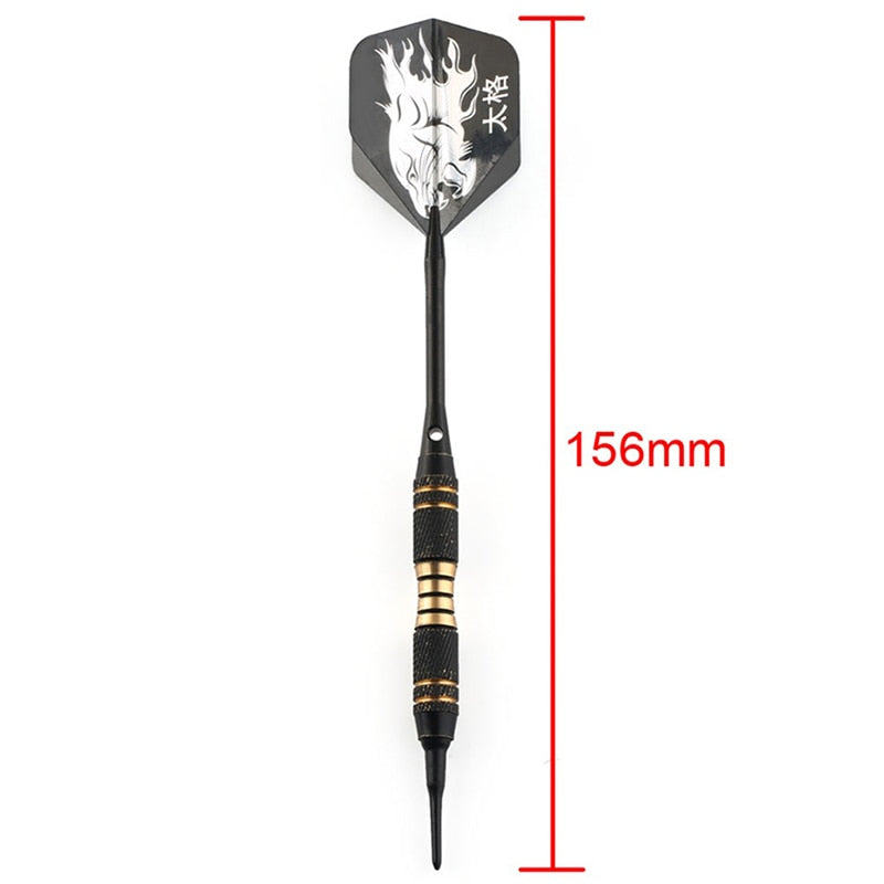 Black Professional Darts 18g Safty Soft