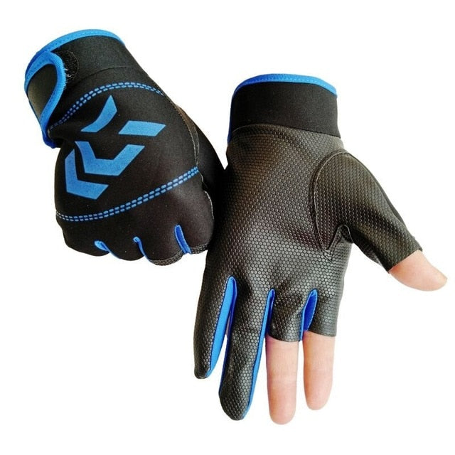 Fishing Protective Gloves Three Fingers Cut