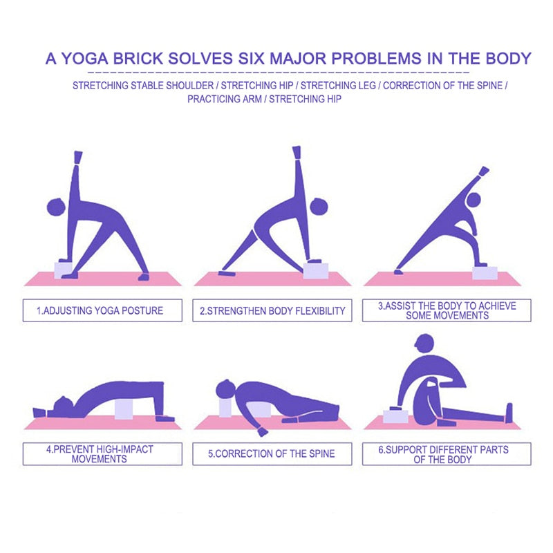 Yoga Block Colorful Foam Block Brick