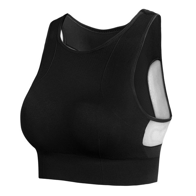 Women's Seamless Sports Bra with Removable Cups