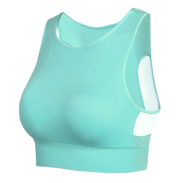 Women's Seamless Sports Bra with Removable Cups