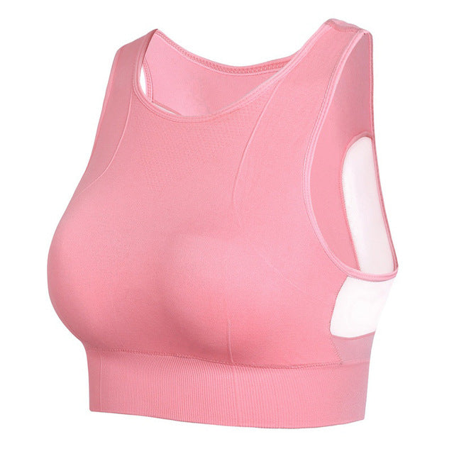 Women's Seamless Sports Bra with Removable Cups