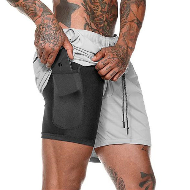 Men's Running 2 in 1 Sports Shorts