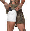 Men's Running 2 in 1 Sports Shorts